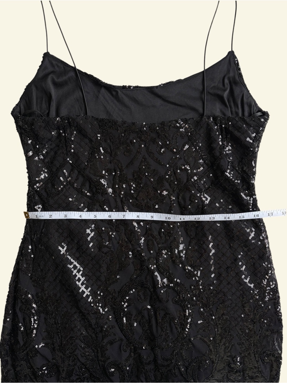 NWT B Smart Black Sequin Mini Dress Feather Trim Cocktail Party Size XL 962Y962E - Picture 12 of 12